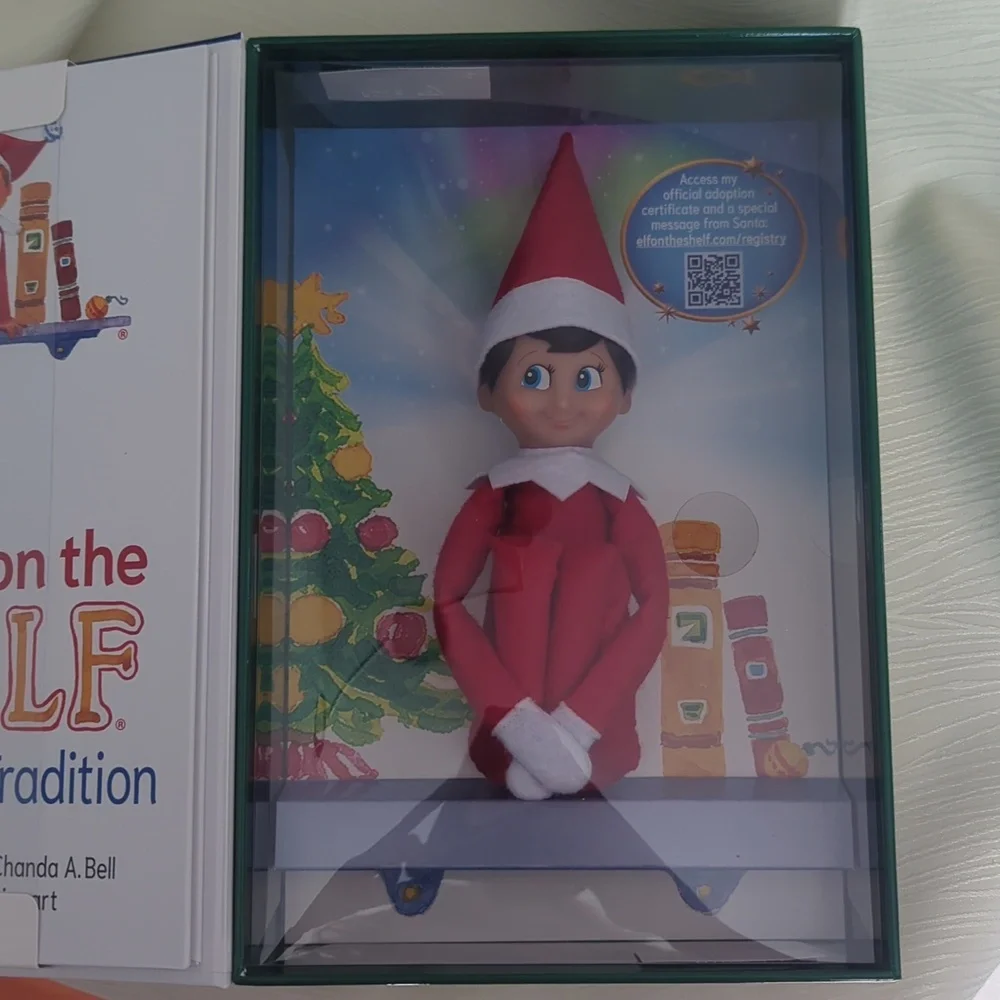 The Elf on the Shelf: A Christmas Tradition Illustrated Book & Scout Elf (Boy)